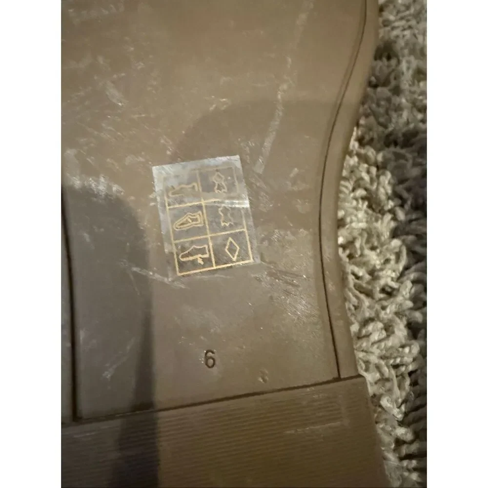 Tory Burch Double T Sport Slide Olive Green Patent Leather Size 6